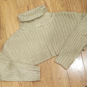 Cozy Cream Turtleneck Knit Sweater